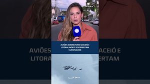 ✈️ESQUADRILHA DA FUMAÇA: aeronaves são vistas no céu de Maceió e litoral norte #CidadeAL