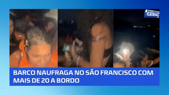 No Rio São Francisco: embarcação com mais de 20 pessoas naufraga a caminho de Penedo #BalançoGeralAL
