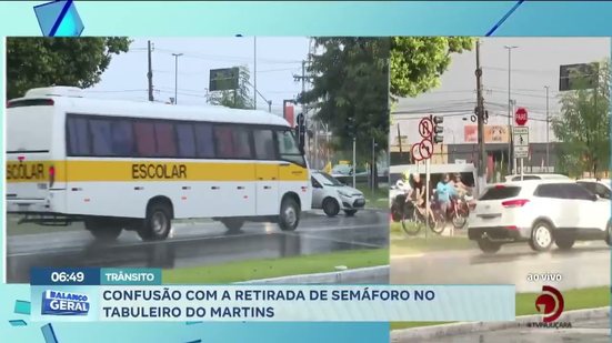 Confusão com a retirada de semáforo no Tabuleiro do Martins