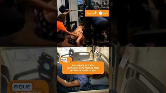 ⚠️ Exercício termina em susto após estudante deixar de movimentar as pernas | #FiqueAlerta