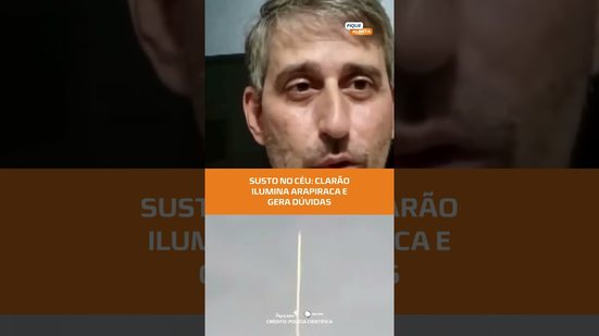 Fenômeno no céu? Clarão em Arapiraca gera repercussão #FiqueAlerta