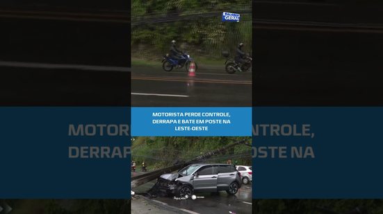 🚨 Carro derrapa e atinge poste em uma das avenidas mais movimentadas da capital #BalançoGeralAL