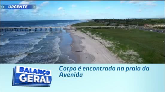 Corpo é encontrado na praia da Avenida