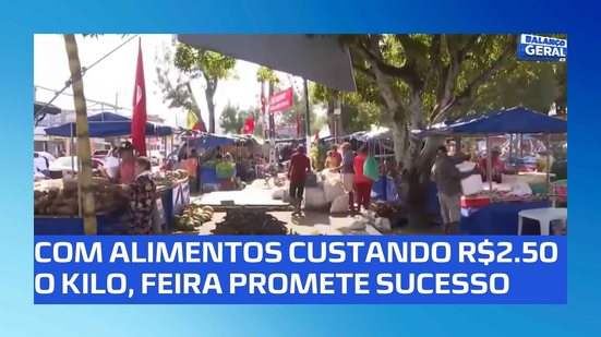 Feira da reforma agrária vai até sábado na praça da faculdade, no prado