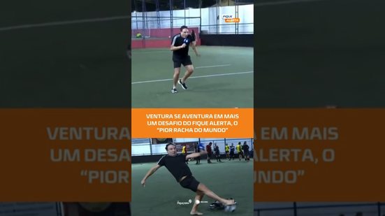 “Pior racha do mundo”: Ventura entra em campo e garante a resenha! 😂⚽ #FiqueAlerta