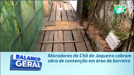 Moradores da Chã da Jaqueira cobram obra de contenção em área de barreira
