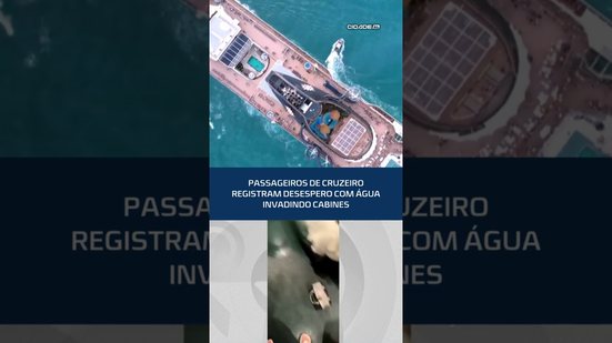 Inundação atinge 40 cabines de navio atracado em Maceió #CidadeAL