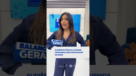 Acontece hoje a audiência pública que irá discutir alteração de nome da avenida #BalançoGeralAL