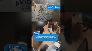 📢Moradores e ativistas protestam na Ponta Verde após morte de gata em academia #BalançoGeralAL