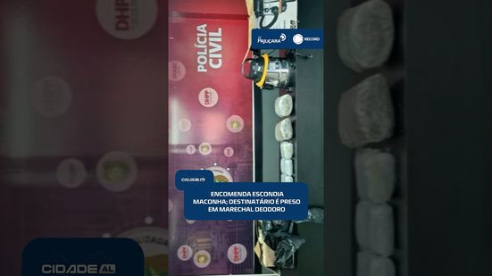 Encomenda escondia maconha; destinatário é preso em Marechal Deodoro #CidadeAL