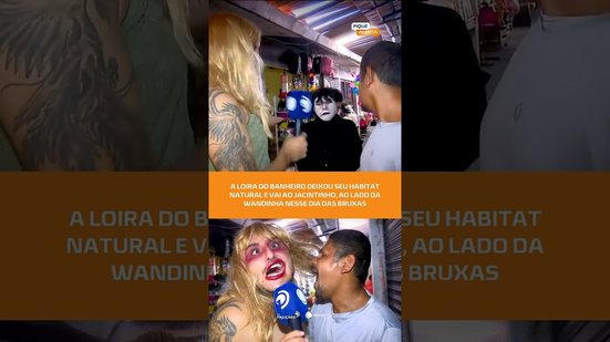 A saga continua! Wandinha e Loira do Banheiro foram às ruas saber: as bruxas existem? #FiqueAlerta