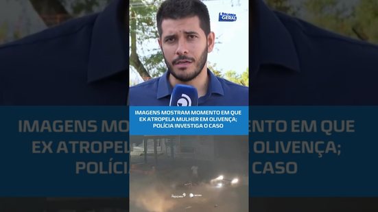 Momento em que ex atropela mulher em Olivença; polícia investiga o caso #BalançoGeralAL