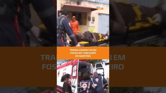 🚨Homem é socorrido após cair em fossa durante trabalho #FiqueAlerta