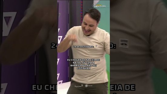 Eu no Natal: 0% talento na cozinha, 100% talento no prato 😂🍰 #HoraDoVentura