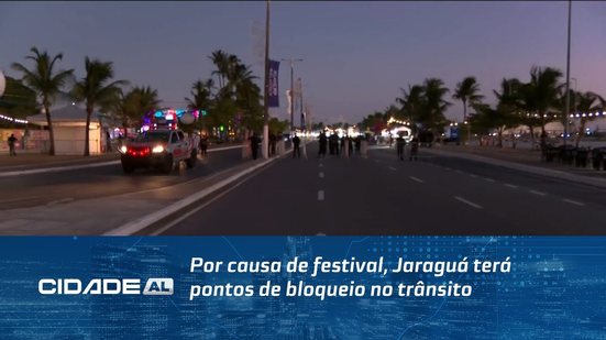 Por causa de festival, Jaraguá terá pontos de bloqueio no trânsito
