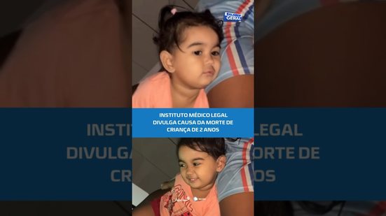 🚨 Laudo do IML aponta pneumonia como causa da morte de menina de 2 anos #BalançoGeralAL