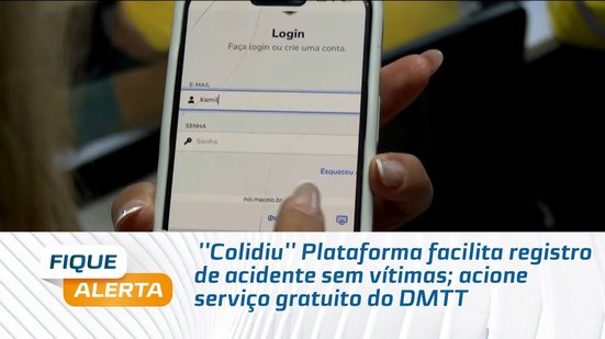 ''Colidiu'' Plataforma facilita registro de acidente sem vítimas; acione serviço gratuito do DMTT