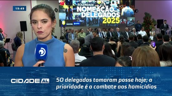 Polícia Civil: 50 delegados tomaram posse hoje; a prioridade é o combate aos homicídios