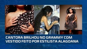 TALENTO ALAGOANO: Vestido feito com cascas de sururu, criado em Maceió, ganha destaque no Grammy