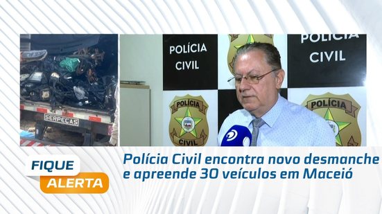 Polícia Civil encontra novo desmanche e apreende 30 veículos em Maceió