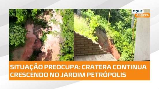 ⚠️ Cratera cresce no Jardim Petrópolis e deixa família preocupada