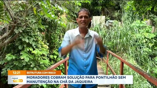 Moradores cobram solução para pontilhão sem manutenção na Chã da Jaqueira