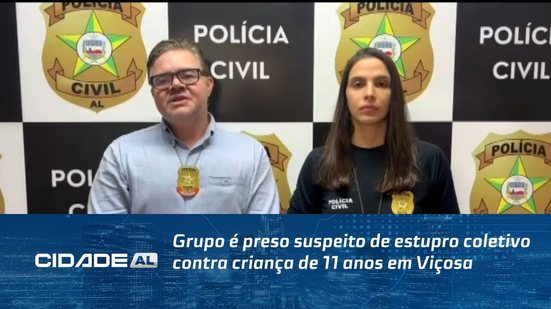 Grupo é preso suspeito de estupro coletivo contra criança de 11 anos em Viçosa