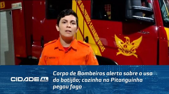Corpo de Bombeiros alerta sobre o uso do botijão; cozinha na Pitanguinha pegou fogo