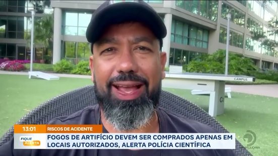 Fogos de artifício devem ser comprados apenas em locais autorizados, alerta polícia científica