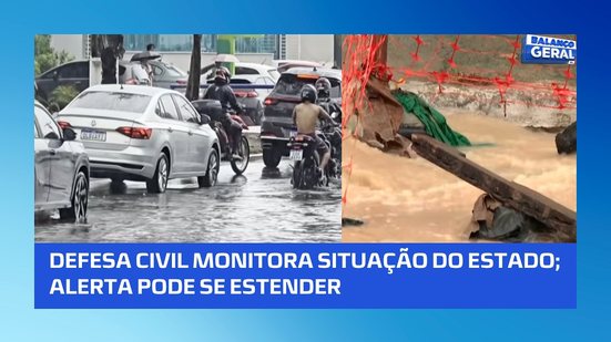 Após alerta de chuvas fortes, Defesa Civil de Alagoas monitora situação no estado