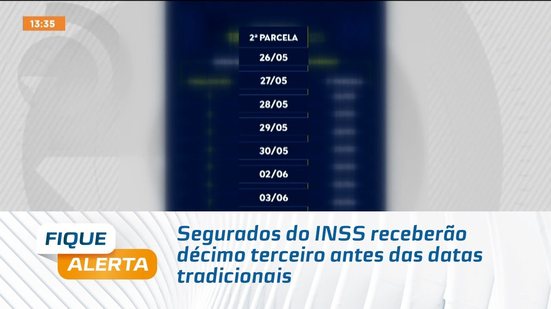 Segurados do INSS receberão décimo terceiro antes das datas tradicionais