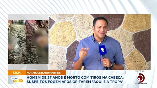 Homem de 27 anos é morto com tiros na cabeça; suspeitos fogem após gritarem ''Aqui é a tropa''