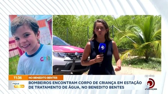 Bombeiros encontram corpo de criança em estação de tratamento de água, no Benedito Bentes