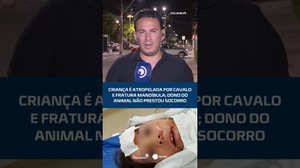 Criança é atropelada por cavalo e fratura mandíbula; dono do animal não prestou socorro #CidadeAL