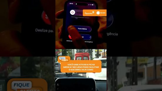 📱Ficha médica no celular ajuda a agilizar serviços de emergência #FiqueAlerta