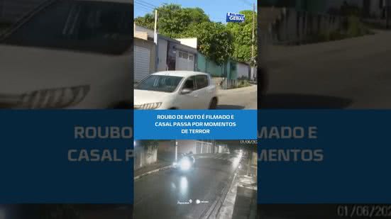 Flagrante impressionante mostra roubo de moto na Santa Lúcia #BalançoGeralAL