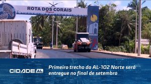 Primeiro trecho da AL-102 Norte será entregue no final de setembro