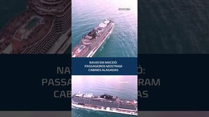 PROBLEMA A BORDO: passageiros relatam cabines inundadas em Maceió #FiqueAlerta