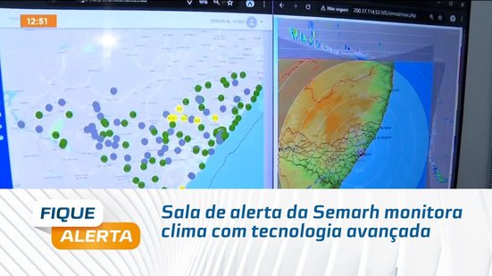 Sala de alerta da Semarh monitora clima com tecnologia avançada