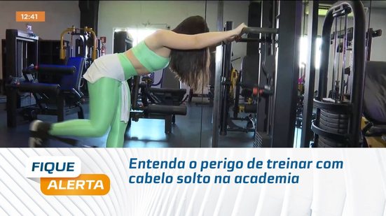 Entenda o perigo de treinar com cabelo solto na academia