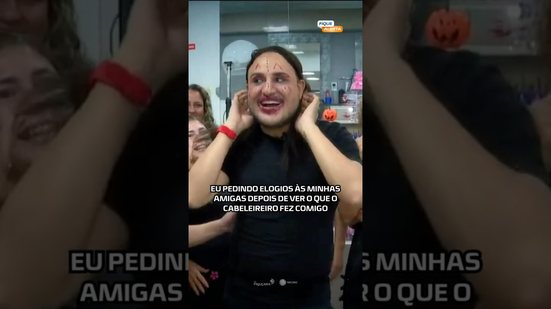 😂 Pedindo elogios pras amigas depois do “estrago” no salão! Viram essa aventura?💇‍♂️ #FiqueAlerta