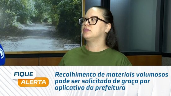 Recolhimento de materiais volumosos pode ser solicitado de graça por aplicativo da prefeitura