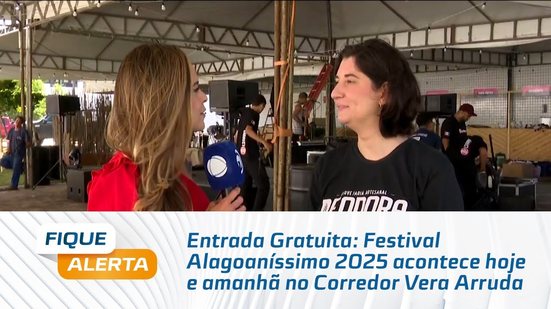 Entrada Gratuita: Festival Alagoaníssimo 2025 acontece hoje e amanhã no Corredor Vera Arruda