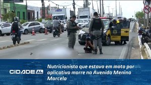 Nutricionista que estava em moto por aplicativo morre na Avenida Menino Marcelo