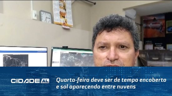 Previsão do Tempo: quarta-feira deve ser de tempo encoberto e sol aparecendo entre nuvens