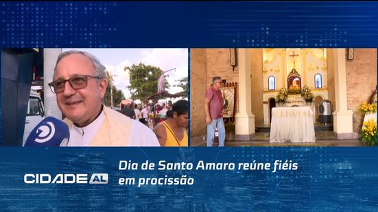 Dia de Santo Amaro reúne fiéis em procissão