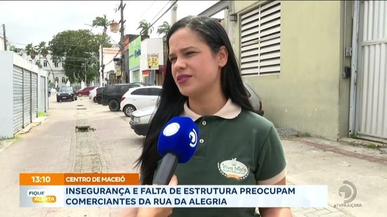 Insegurança e falta de estrutura preocupam comerciantes da rua da alegria
