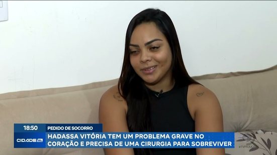 Hadassa Vitória tem um problema grave no coração e precisa de uma cirurgia para sobreviver