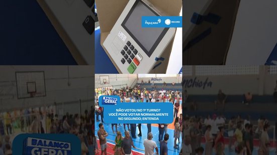 🗳️ Não votou no 1º turno? Eleitor poderá votar normalmente no segundo turno #BalançoGeralAL