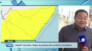 Chuva do fim de semana: INMET coloca toda alagoas em alerta amarelo